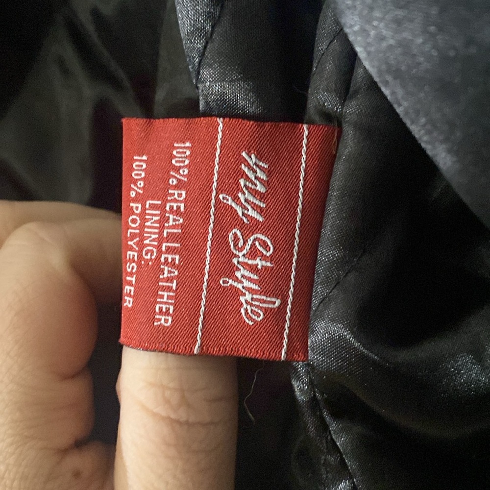 Black Motorcycle Jacket - Picture 7 of 8